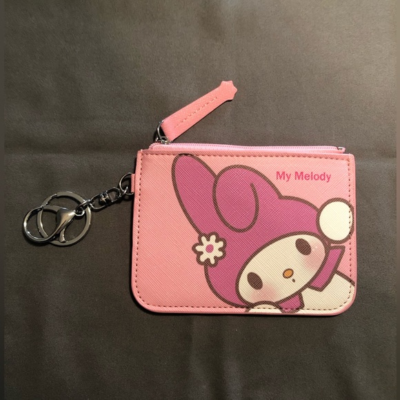 FREE Add-ON 🩷 NWOT My Melody Hello Kitty Coin Case / Card Holder - Picture 2 of 4